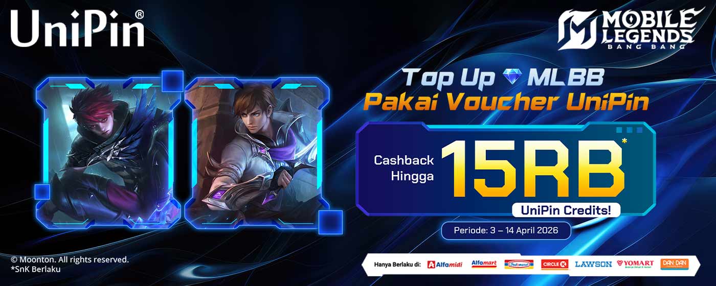 Main MLBB Makin Seru! Top Up sekarang & dapatkan Cashback hingga 15.000